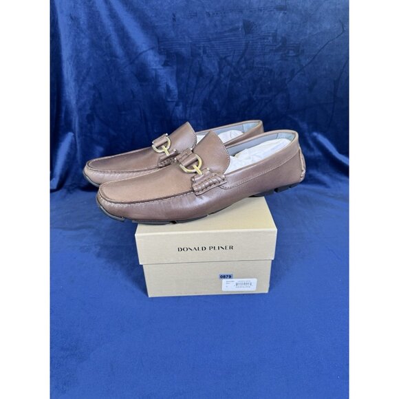 Donald Pliner Loafer With Metal Men's 12 Retail $275 0879 - Picture 2 of 6
